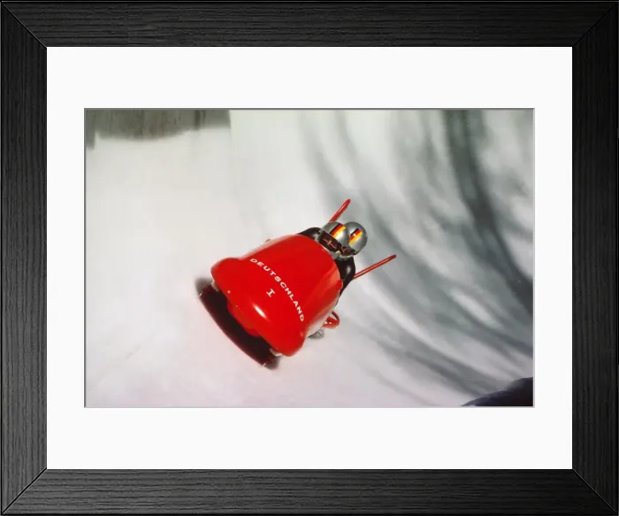 Framed Print : Innsbruck Olympics - Bobsleigh Framed Print : Innsbruck Olympics - Bobsleigh