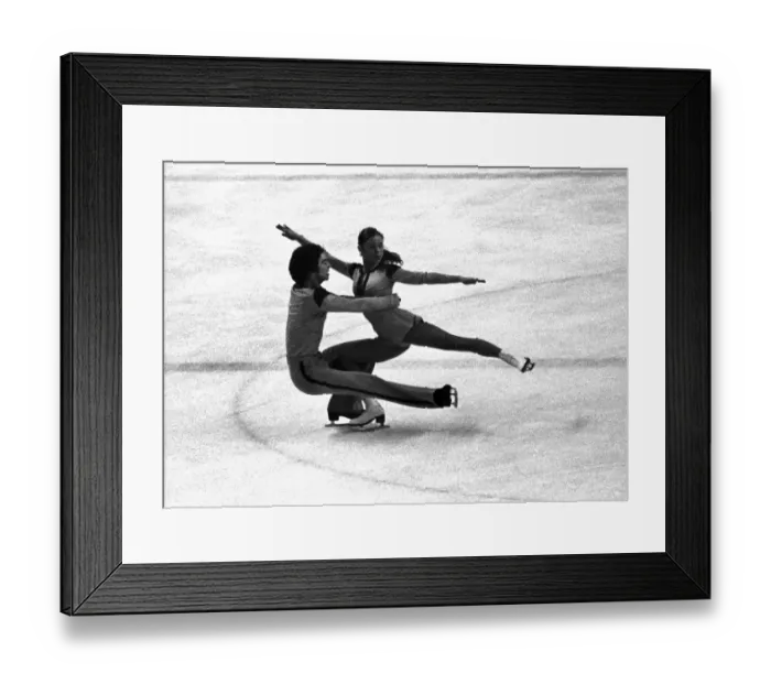 Framed Print : Innsbruck Olympics - Figure Skating Framed Print : Innsbruck Olympics - Figure Skating