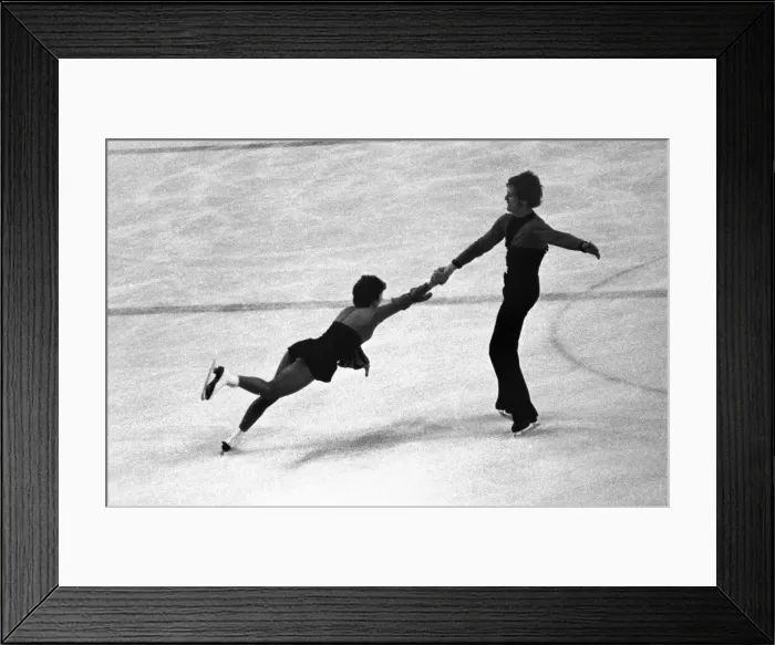 Framed Print : Innsbruck Olympics - Figure Skating Framed Print : Innsbruck Olympics - Figure Skating