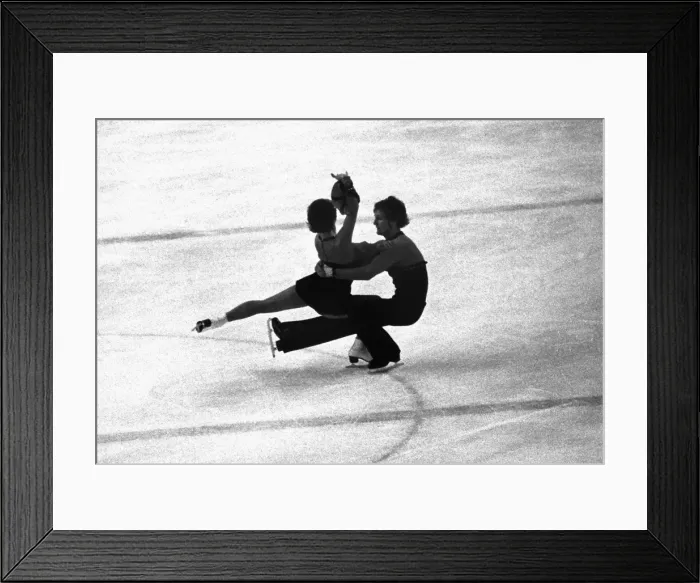 Framed Print : Innsbruck Olympics - Figure Skating Framed Print : Innsbruck Olympics - Figure Skating