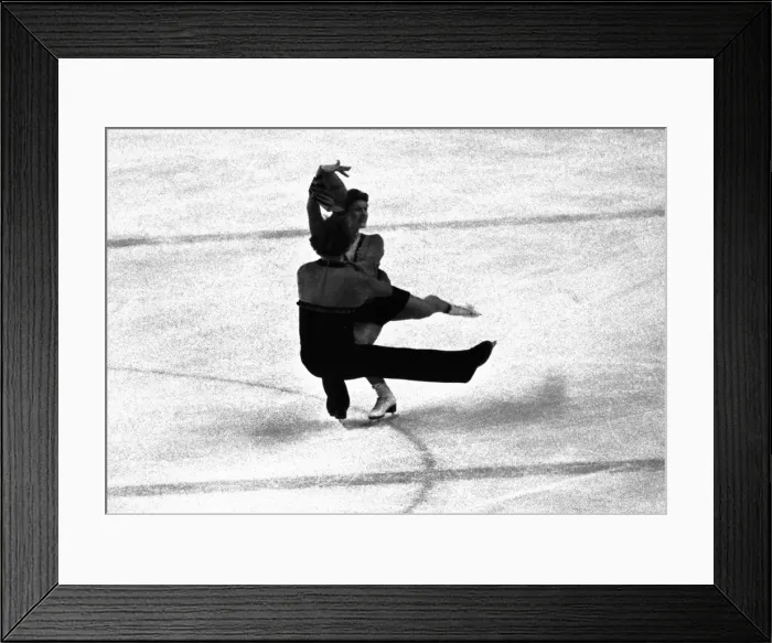 Framed Print : Innsbruck Olympics - Figure Skating Framed Print : Innsbruck Olympics - Figure Skating