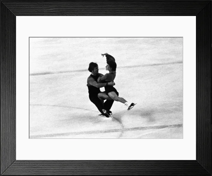 Framed Print : Innsbruck Olympics - Figure Skating Framed Print : Innsbruck Olympics - Figure Skating