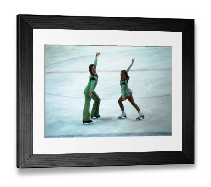 Framed Print : Innsbruck Olympics - Figure Skating Framed Print : Innsbruck Olympics - Figure Skating