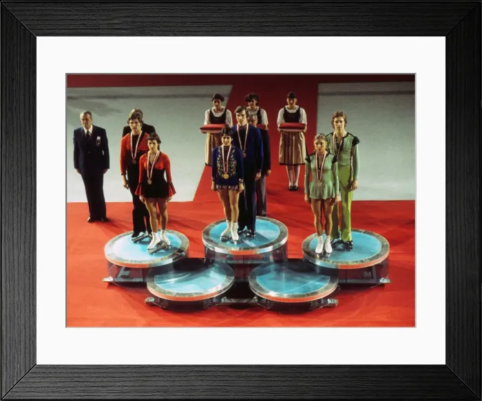 Framed Print : Innsbruck Olympics - Figure Skating Framed Print : Innsbruck Olympics - Figure Skating