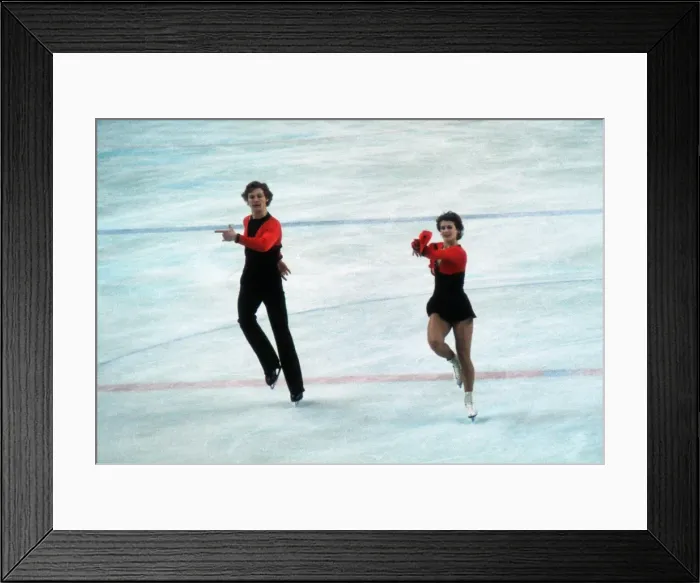 Framed Print : Innsbruck Olympics - Figure Skating Framed Print : Innsbruck Olympics - Figure Skating