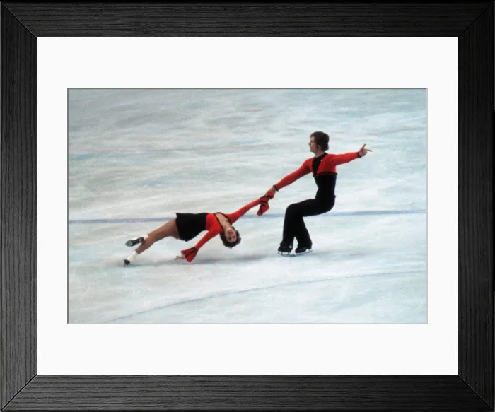 Framed Print : Innsbruck Olympics - Figure Skating Framed Print : Innsbruck Olympics - Figure Skating