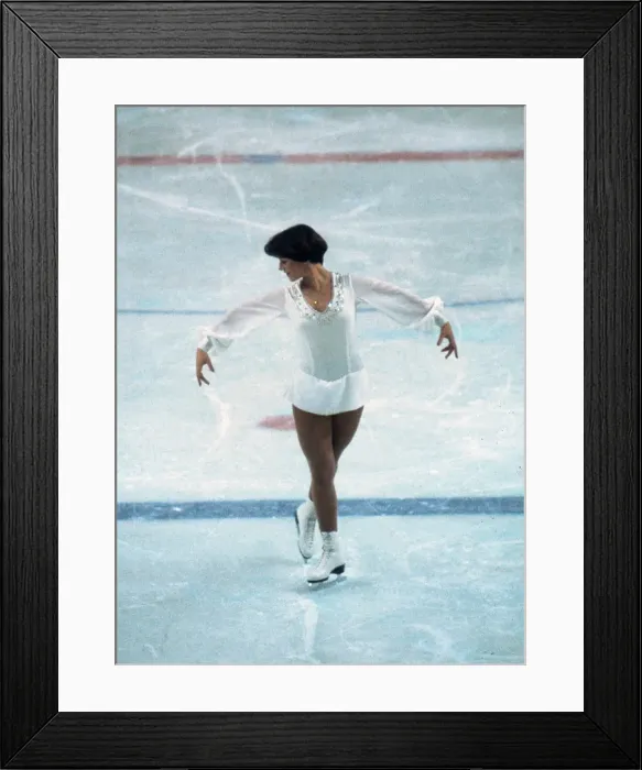Framed Print : Innsbruck Olympics - Figure Skating Framed Print : Innsbruck Olympics - Figure Skating