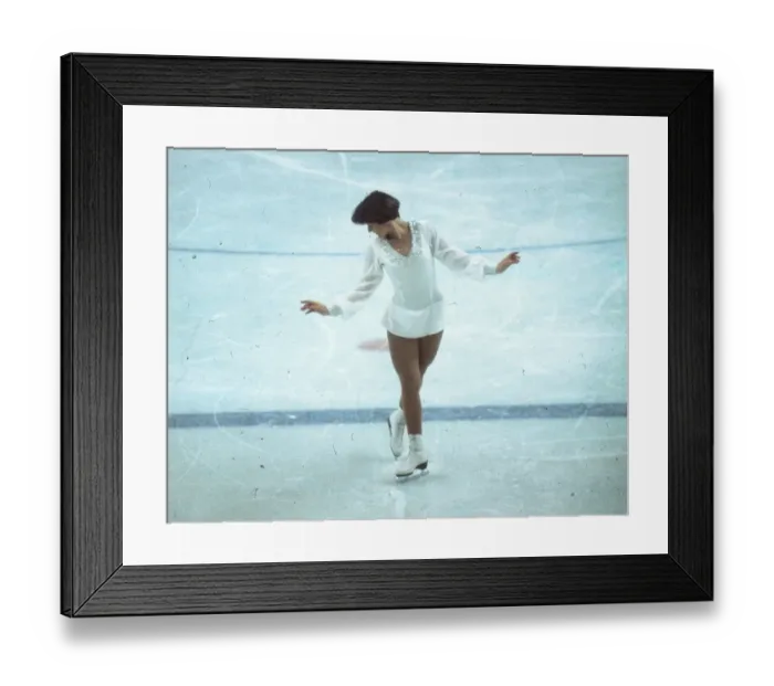 Framed Print : Innsbruck Olympics - Figure Skating Framed Print : Innsbruck Olympics - Figure Skating