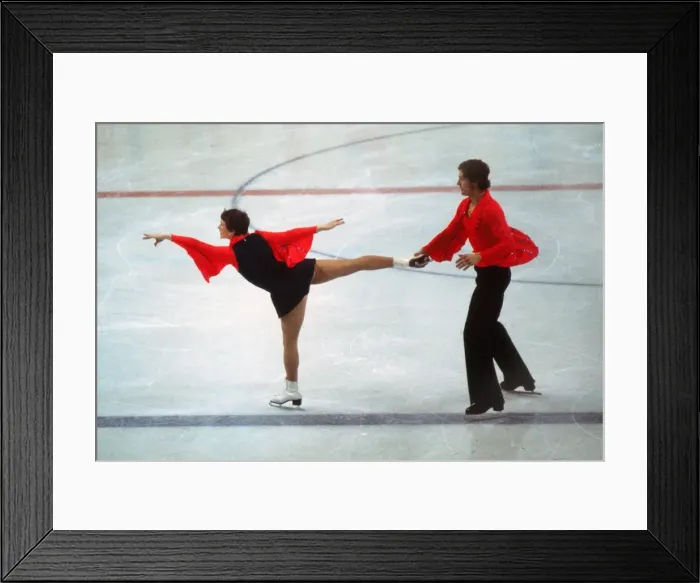 Framed Print : Innsbruck Olympics - Figure Skating Framed Print : Innsbruck Olympics - Figure Skating