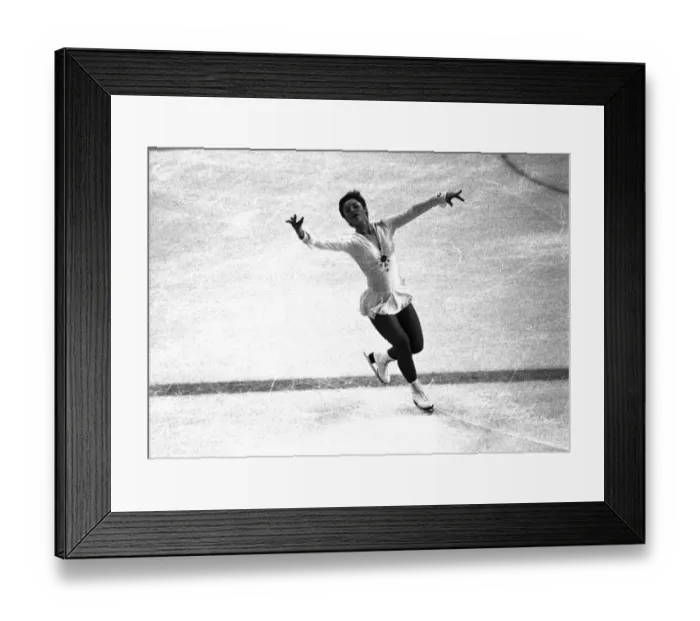 Framed Print : Innsbruck Olympics - Figure Skating Framed Print : Innsbruck Olympics - Figure Skating