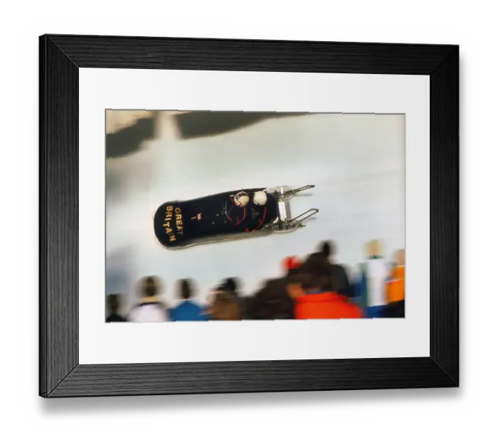 Framed Print : Innsbruck Olympics - Bobsleigh Framed Print : Innsbruck Olympics - Bobsleigh
