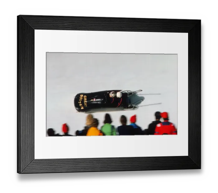 Framed Print : Innsbruck Olympics - Bobsleigh Framed Print : Innsbruck Olympics - Bobsleigh