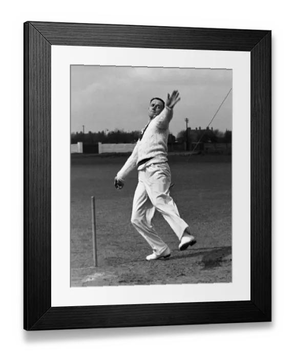 Framed Print : Eddie Phillipson - Lancashire C. C. C Framed Print : Eddie Phillipson - Lancashire C. C. C