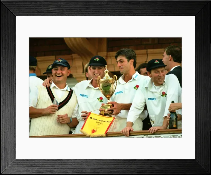 Framed Print : B&H Cup Final: Lancs bt Kent 35r Framed Print : B&H Cup Final: Lancs bt Kent 35r