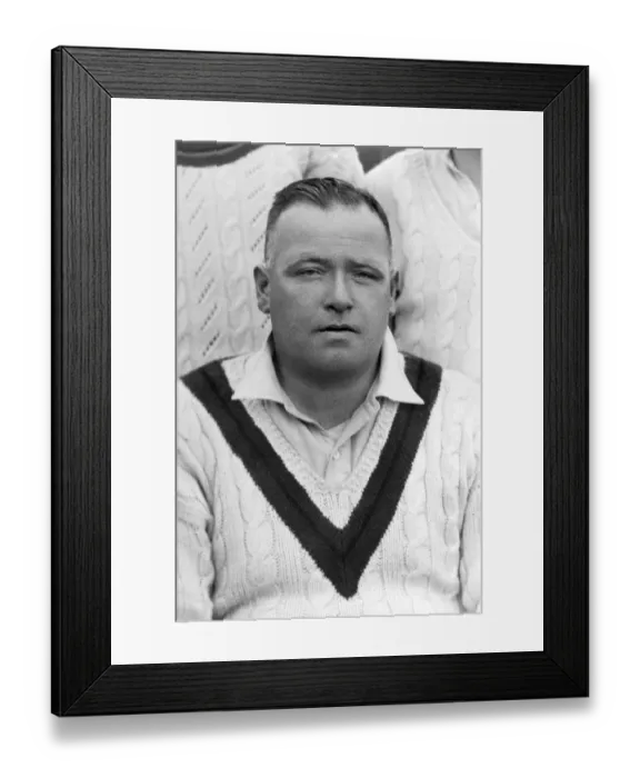 Framed Print : Dick Tyldesley - Lancashire C. C. C Framed Print : Dick Tyldesley - Lancashire C. C. C