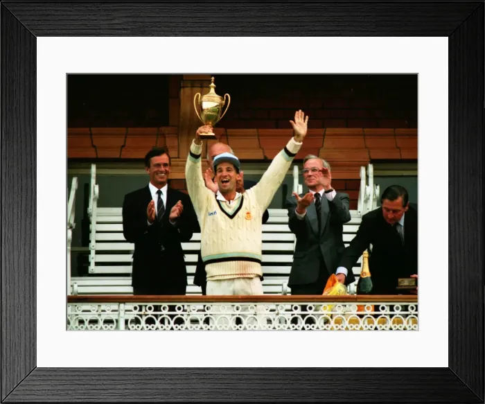 Framed Print : B&H Final: Derbys bt Lancs 6r Framed Print : B&H Final: Derbys bt Lancs 6r