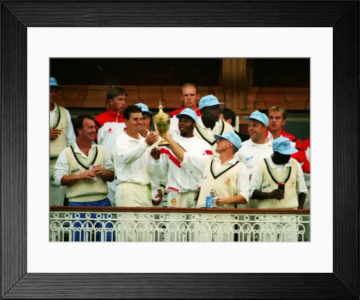 Framed Print : B&H Final: Derbys bt Lancs 6r Framed Print : B&H Final: Derbys bt Lancs 6r