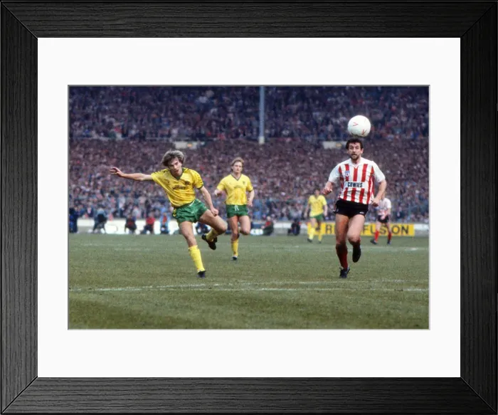 Framed Print : 1985 Lge Cup Final: Norwich 1 Sunderland 0 Framed Print : 1985 Lge Cup Final: Norwich 1 Sunderland 0