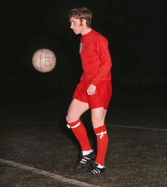 Alan Ball - England. Football - 1969  /  1970 International Friendly - Belgium 1 England 3