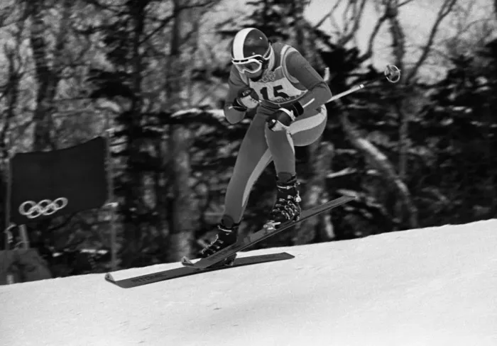 Framed Print : Annemarie Proll - 1972 Sapporo Winter Olympics - Womens Downhill