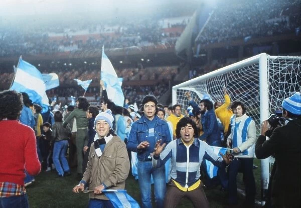 Argentina fans celebrate their 1978 World Cup victory