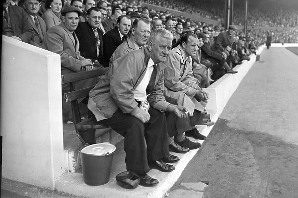 Arsenal trainer Billy Milne during his last match before retirement in 1960