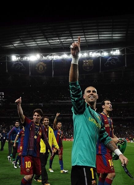 Barcelona win the 2011 Champions League Final