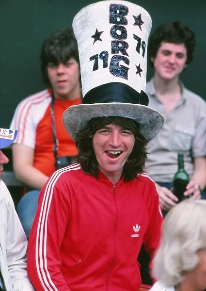 A Bjorn Borg fan during the 1979 Wimbledon Mens Final