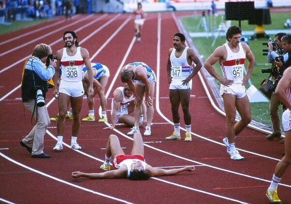 Daley Thompson wins gold at the 1983 Helsinki World Championships