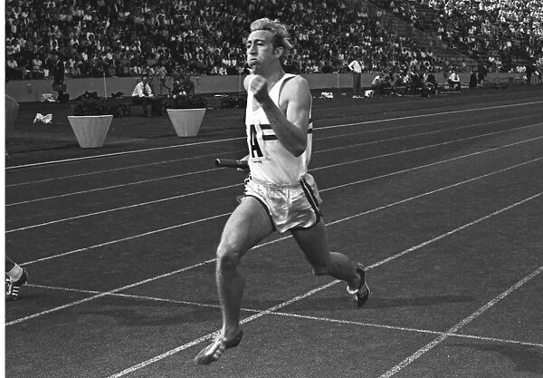 David Hemery. Athletics - Crystal Palace, 24 / 08 / 1968 - Mens 4x400m relay. David Hemery