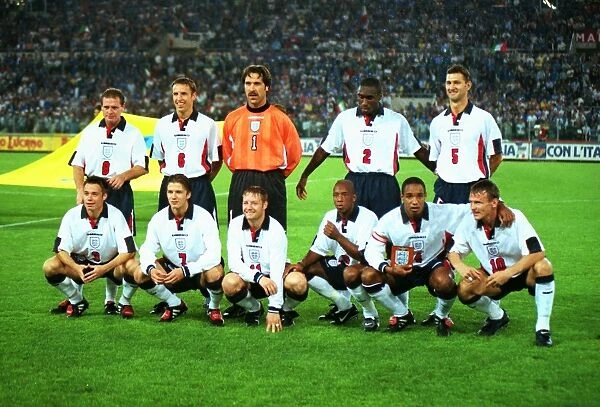 The England team that drew with Italy in the 1998 World Cup qualifier