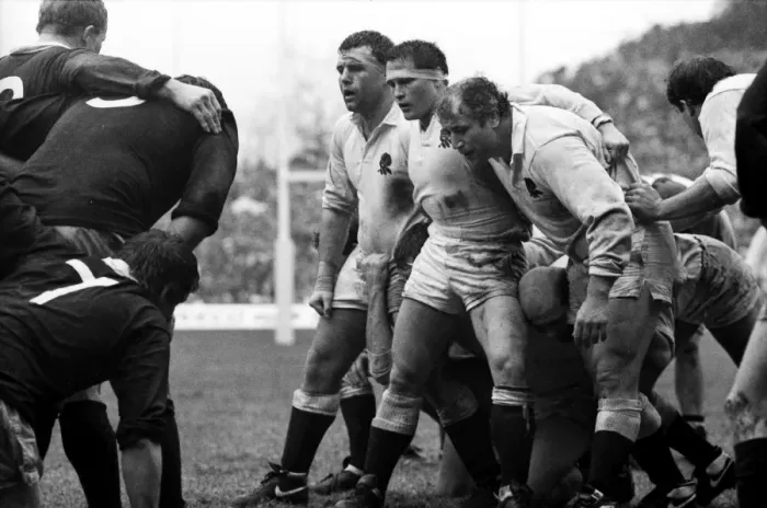 Framed Print : Englands Brian Moore prepares for a scrum on his debut for England - 1987 Five Nations Framed Print : Englands Brian Moore prepares for a scrum on his debut for England - 1987 Five Nations