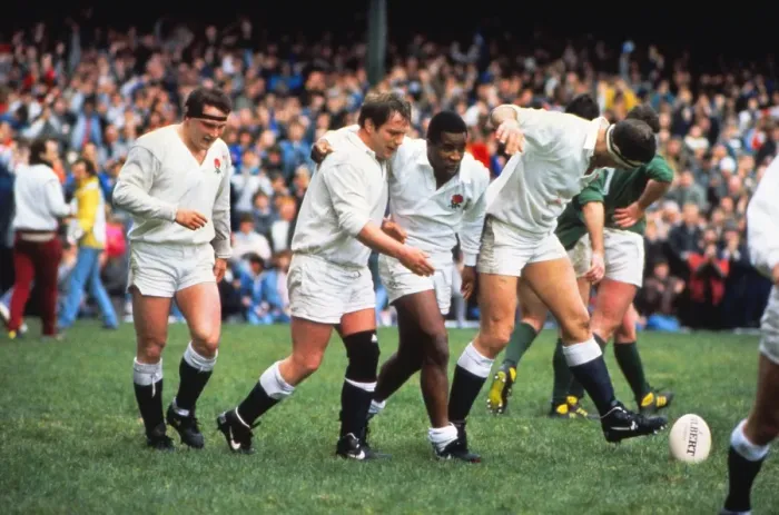 Framed Print : Englands Chris Oti is congratulated by teammates after his hat-trick against Ireland - 1988 Five Nations Framed Print : Englands Chris Oti is congratulated by teammates after his hat-trick against Ireland - 1988 Five Nations