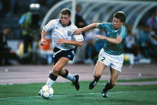 Englands Paul Gascoigne during the 1990 World Cup semi-final