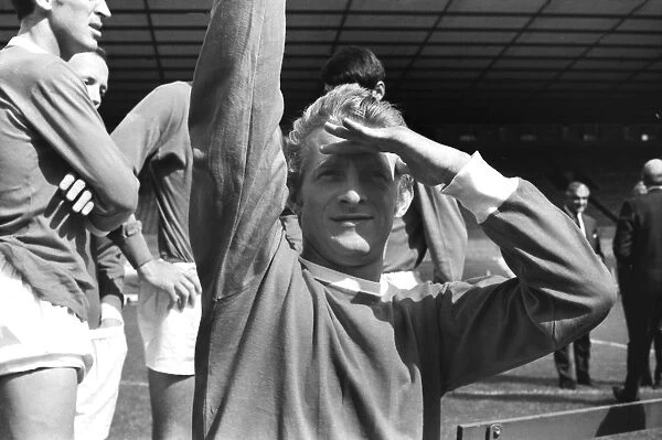 Football - First Division 1968  /  1969 Photocall Manchester Uniteds Denis Law