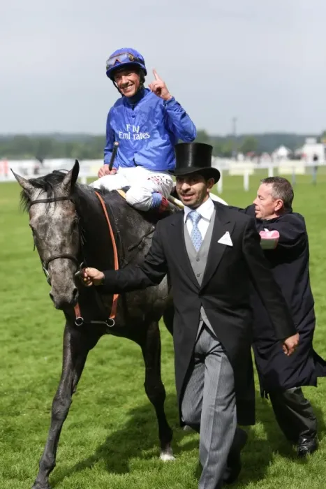 Framed Print : Frankie Dettori celebrates victory in the 2012 Royal Ascot Gold Cup
