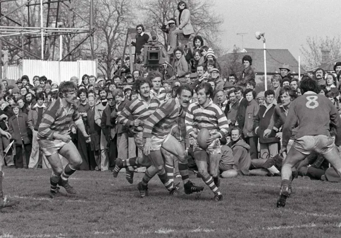 Framed Print : Gosforth face London Welsh in the 1977 John Player Cup semi-final Framed Print : Gosforth face London Welsh in the 1977 John Player Cup semi-final