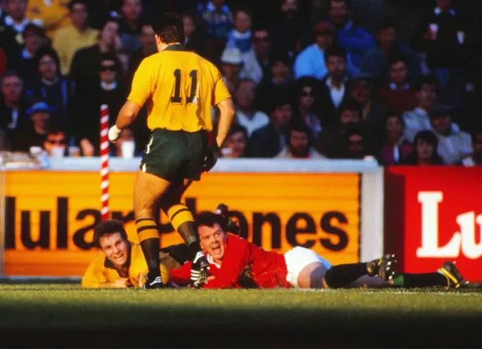 Framed Print : Ieuan Evans scores his famous try for the Lions in the 3rd Test - 1989 British Lions Tour of Australia Framed Print : Ieuan Evans scores his famous try for the Lions in the 3rd Test - 1989 British Lions Tour of Australia