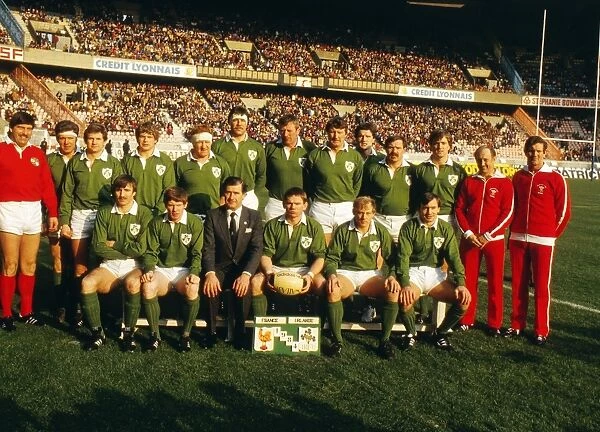 The Ireland team that faced France in the 1984 Five Nations