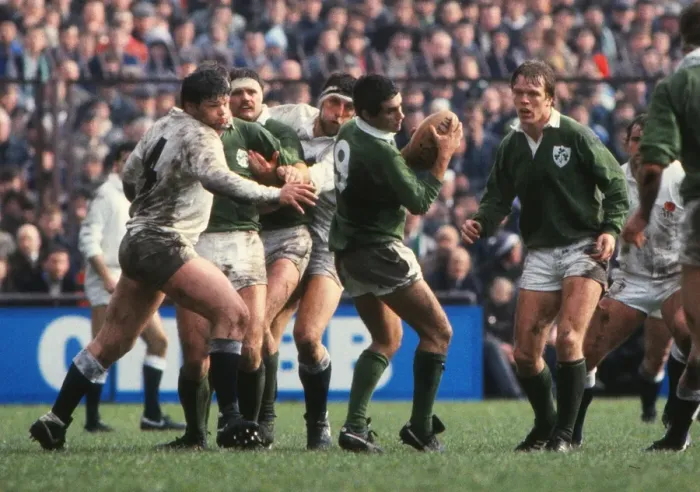 Framed Print : Irelands Michael Bradley and Englands John Orwin - 1985 Five Nations Framed Print : Irelands Michael Bradley and Englands John Orwin - 1985 Five Nations