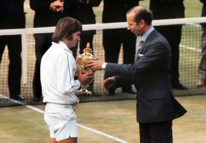 Framed Print : Jimmy Connors - 1974 Wimbledon Mens Singles Champion
