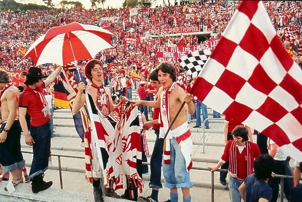 Liverpool fans at the 1977 European Cup Final