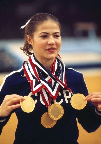 Ludmilla Tourischeva at the 1975 Gymnastics World Cup