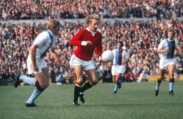 Manchester Uniteds Denis Law and Crystal Palaces John McCormick