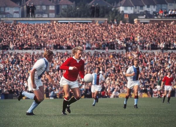 Manchester Uniteds Denis Law and Crystal Palaces John McCormick