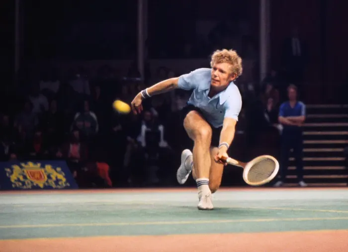 Framed Print : Mark Cox at the 1975 Rothmans International Tennis Trophy Framed Print : Mark Cox at the 1975 Rothmans International Tennis Trophy
