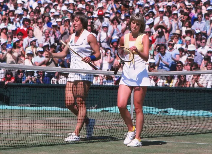 Framed Print : Martina Navratilova and Chris Evert - 1979 Wimbledon Womens Singles Final Framed Print : Martina Navratilova and Chris Evert - 1979 Wimbledon Womens Singles Final