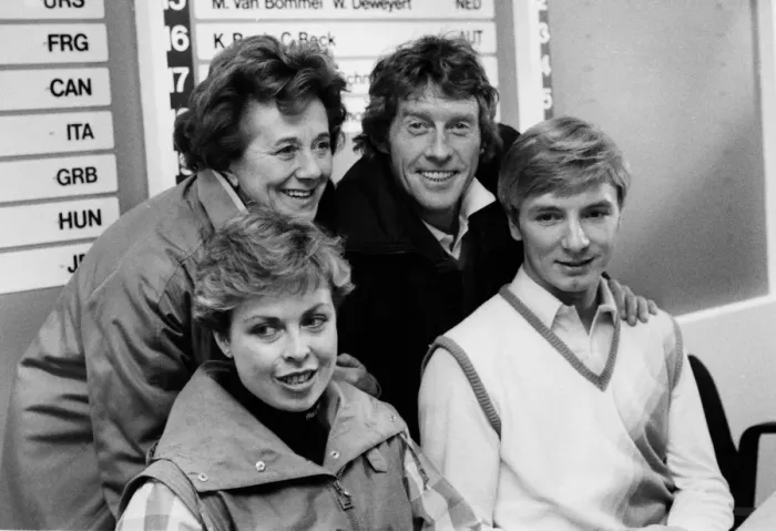 Framed Print : Michael Crawford, Betty Callaway and Torvill and Dean - 1983 World Figure Skating Championships Framed Print : Michael Crawford, Betty Callaway and Torvill and Dean - 1983 World Figure Skating Championships