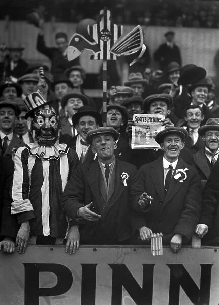 Newcastle United supporters in the stands during the 1924 FA Cup semi-final
