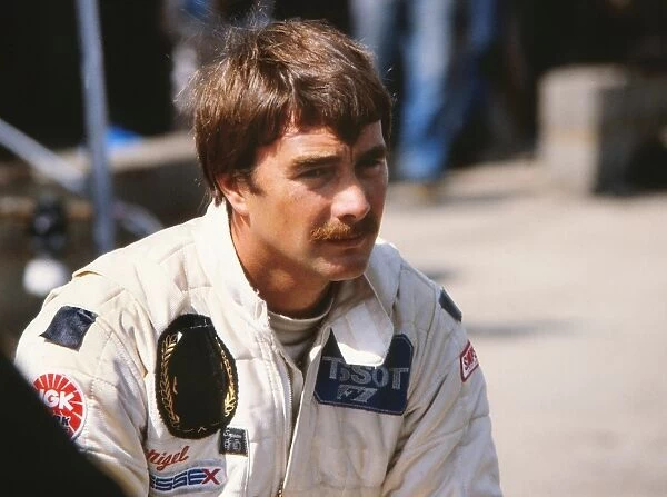 Nigel Mansell. Motor Racing - 1981 Formula One World Championship. Nigel Mansell of Lotus